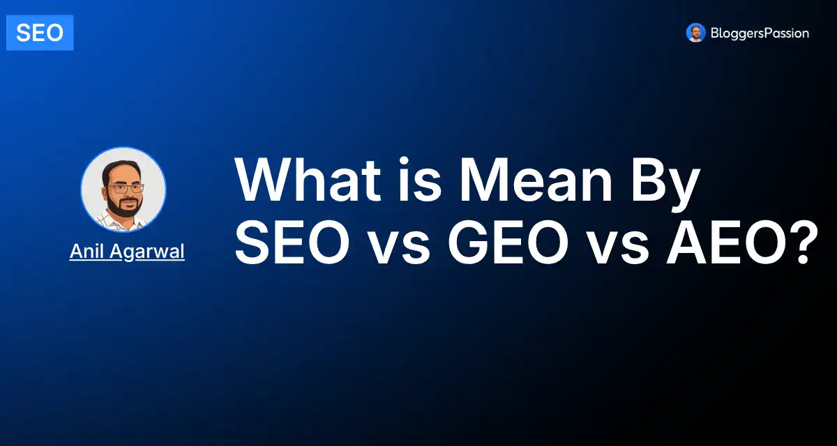 seo vs geo vs aeo